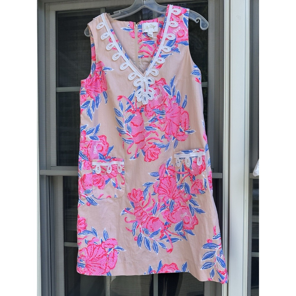 Lilly Pulitzer Sidonie Stretch Shift Dress So Clawsome size 8